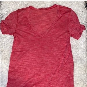 LULULEMON VNECK FULL LENGTH, Dark Pink